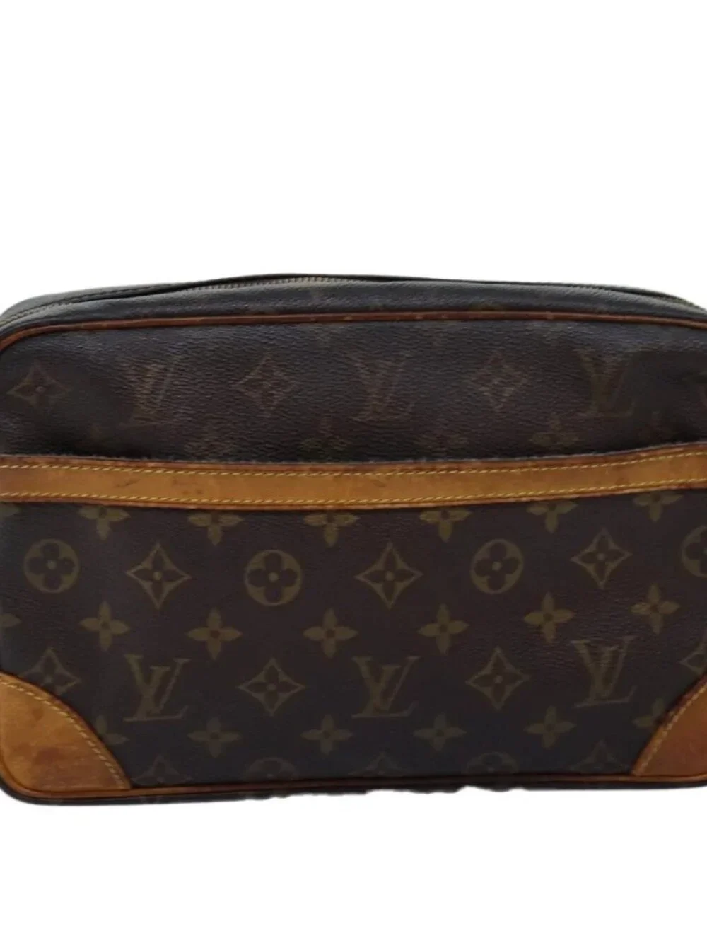 LOUIS VUITTON Monogram Compiegne 28 Clutch Bag M51845 LV Auth